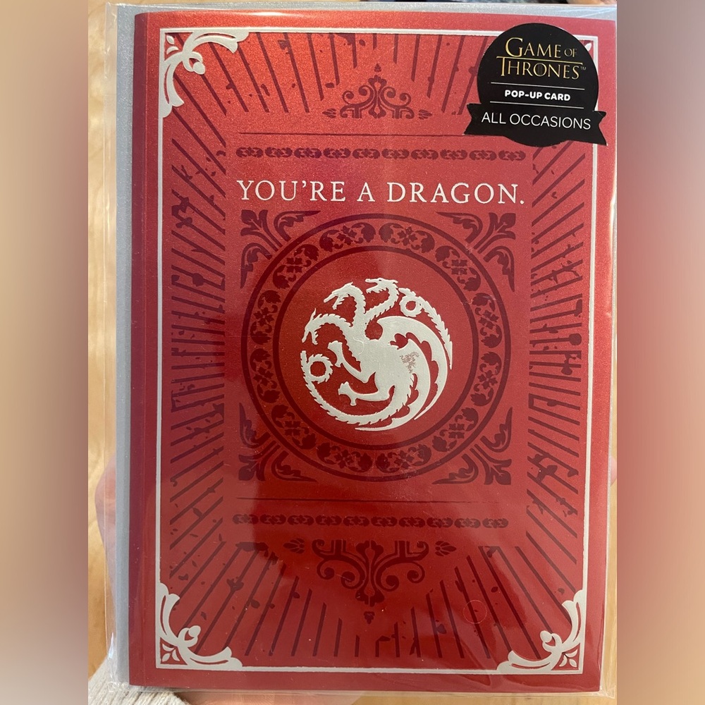 New with tags House of Dragon/ Game of Thrones all occasions card.